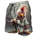 Animal Print Beach Shorts